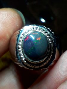 batu cincin kalimaya black opal solid banten top jarong siang malam
