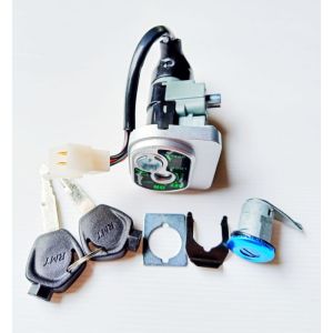 สวิทกุญแจ WAVE110i 2009-18 สีดำ สวิทช์กุญแจ fit for HONDA ชุดใหญ่(นิรภัย) WAVE110-i(แท้ศูนย์) เก่า ไฟเลี้ยวอยู่ที่แฮนด์สวิตซ์กุญแจชุดใหญ่/สวิตช์หน้าหลัง/สวิท กุญแจ นิรภัย เวฟ