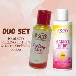 SCD Peeling Lotion & 120ml SCD Sunblock Lotion