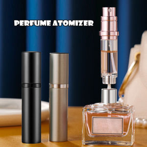 High-End Travel Portable Perfume Sub-Bottles Bottom Filling Classy Mini Perfume Sample Spray Empty Bottle Capacity 5ML (Black/Grey/Rose Gold/Silver)