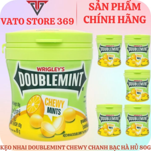 Kẹo nhai chewy mint DOUBLEMINT hương chanh bạc hà hũ 80g