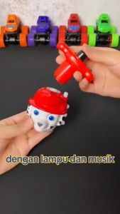 COD Mainan Anak Gangsing Karakter Lampu dan Suara