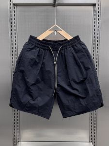 กางเกงขาสั้นผู้ชายแห้งเร็ว กางเกงขายาวทรงตรงหลวมๆ สไตล์ลำลองชายหาด กางเกงขายาวทรงห้าส่วน สวมใส่สบายในฤดูร้อน