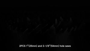 [มาถึงภายใน 2 วัน]ชุดเปิดรูล็อคบอล ดอกสว่านล็อคประตูไม้ Door Lock Installation Kit 1-3/8 นิ้วถึง 1-3/4 นิ้วล็อคชุดติดตั้งพร้อมแม่แบบคู่มือชุดติดตั้ง Deadbolt เหล็กคาร์บอนสำหรับประตูไม้