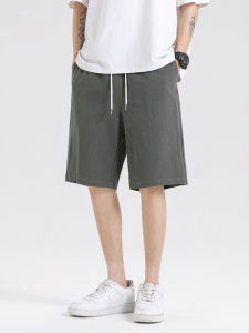 Mens Casual Linen Blend Shorts Breathable Summer Thin Outerwear Loose Fit Five-Quarter Length Comfortable Large Briefs