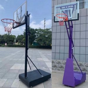 Mobile Basketball Stand Lifting Telescopic and Portable Childrens Kindergarten Cast Basketball Hoop 3.05 Standard Height Basketball Stand
