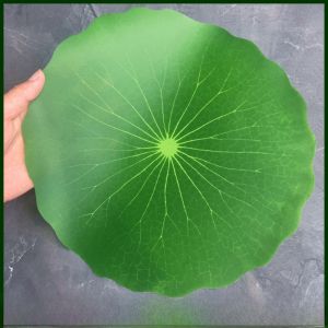 Artificial Lotus Leaf Fake Lotus Leaf Simulation Plastic Fruit Store Food Display Pad Decoration Large Leaf Greenery Decor