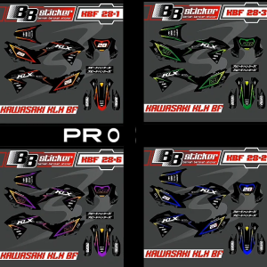 Sticker/Striping Motor KLX BF – Desain Terbaru (BISA HOLOGRAM) KBF 28 RACING