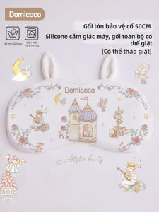 Domicoco | Gối Mây Thoáng Khí Có Thể Giặt Được cho Trẻ Sơ Sinh và Trẻ Nhỏ