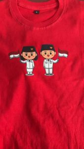 Kaos Seragam Bendera 17 Agustus Merdeka Dirgahayu Indonesia Tshirt Anak Cewek Laki