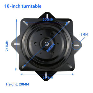Universal rotating disc 3"-10" simple sofa chair turntable 180 degree mechanical return chair turntable furniture hardware