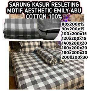 SARUNG KASUR RESLETING MOTIF EMILY ABU NO.1 NO.2 NO.3 NO.4