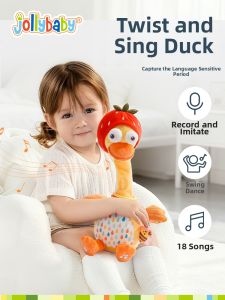 Jollybaby | Talking and Recording Duck Toy for Baby Speech Learning