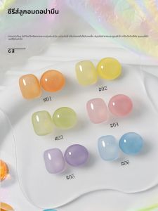 1-30pcs WS ฤดูใบไม้ผลิฤดูร้อนน้ําแข็งโปร่งใสสีเขียวสีฟ้าสีชมพูสีขาว Dopamine เจลเล็บ 2025 Macaron Candy เล็บ Salon เล็บ art