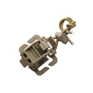 1PC Đèn Pin Chiến Thuật Kẹp Đa Năng Molle Đi Bộ Đường Dài Phụ Kiện Có Móc Treo Xẻng Axe Kẹp Chân Đế Cho Ba Lô Ngoài Trời Dụng Cụ Cao Su