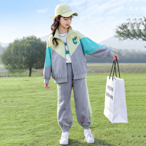 Bộ Đồ Thể Thao Hai Mảnh Cho Bé Gái Mùa Thu 2025 Bộ Đồ Trẻ Em Thời Trang Xuân Thu Áo Khoác Mưa Trẻ Em Bộ Đồ Trẻ Em Mùa Thu