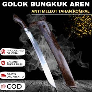 GOLOK KEBUN Si Bungkuk Aren / Pisau Taman dan Peralatan Berkebun Bahan Baja PER SUP9