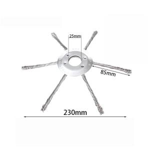 ★▲1Pcs Weed Removal Wheel Lawn Mowers Universal Parts 7/8/9-inch Lawn Mower Steel Wire Weed Trimmer Head Rust Removal Wheel