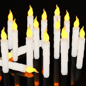 Flameless Taper Candles with or without Remote Control Battery Operated Taper Candles Flickering LED Candlesticks for Halloween