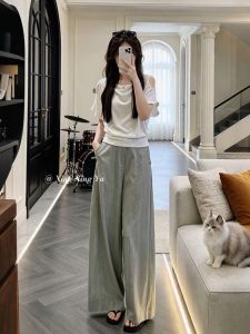 XUECAIQI | Summer Korean Style Off-Shoulder High-Waist Two-Piece Set