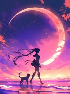 Kayou | Beautiful Sailor Moon Anime Scene Jigsaw Puzzle 1000PCS-50X70CM Mindful Game Stress Relief Decor Gift