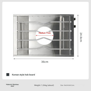 CAMPINGMOON CK-25PG Stainless Steel Korean Style Furnace Plate Frame CampingSinking windproof lGT One Unit Furnace Plate
