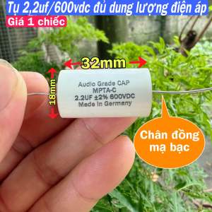 Tụ phân tần loa 2.2uf Audio Grade CAP