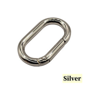 5X Oval Spring O Ring Openable Leather Bag Handbag Strap Buckle Connect Keyring Pendant Key Dog Chain Snap Clasp Clip Carabiner