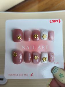 10 PCS PRESS ON NAILS. HANDMADE NAILS SIZE L