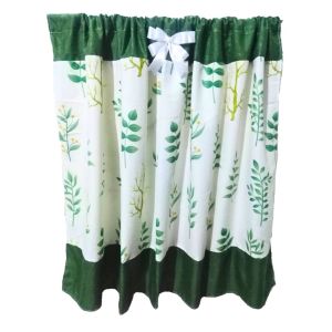 Gorden Kolong Dapur Shaby Bunga Premium Polos Embos