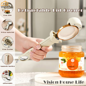 Vision Magnetic Suction Bottle Opener Labor-saving Can Opener Multi-functional Openers Non-slip Bottle Jar Opener Beer Opener Kitchen Screw Bottle Gadget Cap Opener