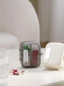 Pill Box 7 Day Portable Customizable Logo Organizer for Storing Vitamins Supplements Calcium Tablets and Pills
