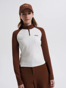 [YangMi] FILA CORE LIFESTYLE FILA ORIGINALE Womens Sweatshirt (White)