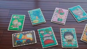马来仓现货秒发🇲🇾Cartoon Animal Double-sided Strip Wooden Puzzles Kids Montessori puzzle Jigsaw Game Baby Educational Toys for Children Kids Toddler  ﻿