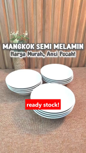 12 PCS Mangkok 7 Inch Tebal Semi Melamin Bakso Soto Jepang