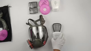 【Free Bag】6200 3M Gas Mask Full Face Reusable Effectively Filters 99% of Harmful Substances Painting Mining Chemical