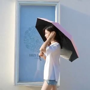 UV Vinyl Tabir Surya Portabel Anti-ultraviolet Sun Payung Payung Lipat