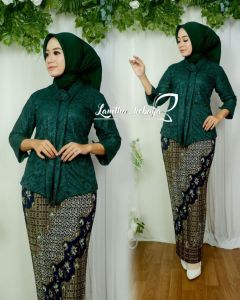 Set Kebaya Kartini Brokat Kebaya Wisuda Modern Kebaya Kondangan Remaja Dewasa