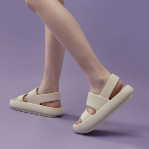 UTUNE Dép nền tảng cho phụ nữ Mùa hè Ngoài trời Giày mềm Đường phố Dép đế dày Dép đi biển Bãi biển phẳng Thường trượt EVA Không trơn trượt Trong nhà - Lazada