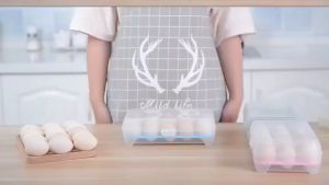 Khay Đựng Trứng 15 Ô Chất Liệu Nhựa PP Trong Suốt Siêu Bền - Hộp đựng trứng 15 quả có nắp đậy bảo quản trứng không bị vỡ chắc chắn - Hộp Nhựa Lưu Trữ Trứng 15 Ngăn Trong Tủ Lạnh