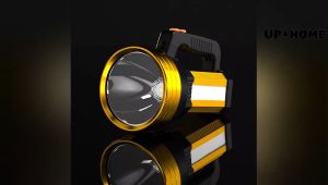 Senter LED Super Terang Jarak Jauh 3 Mode Senter Camping Jumbo Multifungsi 48W IPX6 Waterproof Power 8000 Lumens