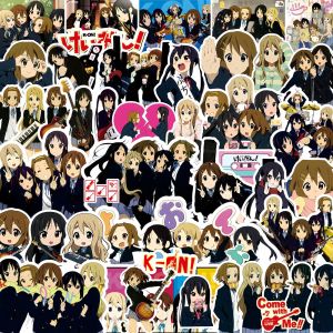Bandai | 75 CÁI K-ON! Anime Poster Dán Kawaii Cô Gái Hoạt Hình Đề Can Chống Thấm Nước Cho DIY Notebook Đàn Guitar Nhật Ký Xe Ô Tô Kích Thước 3-6Cm