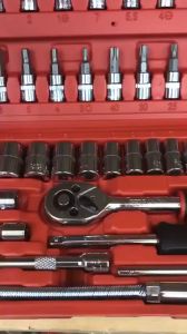 Bộ dụng cụ đa năng 46 chi tiết thép carbon Bộ dụng cụ sửa xe máy Dụng cụ sửa xe