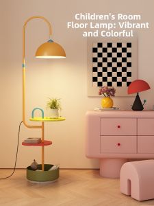 HAOXIANGJIA | Colorful Cartoon Creative Mood Floor Lamp Shelf Combo