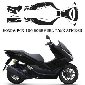 Honda PCX 160 PCX160 2025 Motorcycle Body Decorative Sticker Black Frosted Matte Fuel Tank Protection Sticker Modification Waterproof Decal Motorcycle Accessories