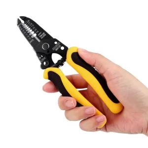 Bomurphy 6-in-1 Wire Stripper Tool Professional Multi-Function Cable Stripper Cutter and Crimper for Electrical Work
