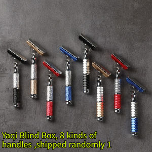 2026 Flash Sale！Yaqi Blind Box Razor Double-edge Tilt Diagonal Razor Head Inclined at 45° to Handle for Shaving Accessories