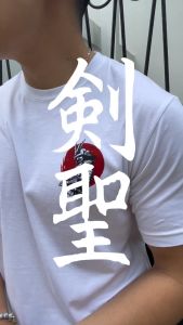 Kensei T-Shirt Kaos Lengan Pendek Yoroi White KS005