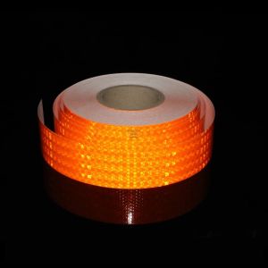 5Cm * 3M Miếng Dán Xe Đạp Phản Quang Chống Thấm Nước Huỳnh Quang Màu Vàng Cam Trắng Đỏ Ngôi Sao Sáng Bóng Băng Dính PVC Cho Xe Tải