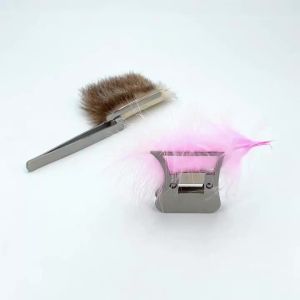 1/2pcs Fly Tying Hackle Clamp Replacement Metal Feather Clip Fly Tying Equipment Accessories Fishing Tackle Fly Tying Tools